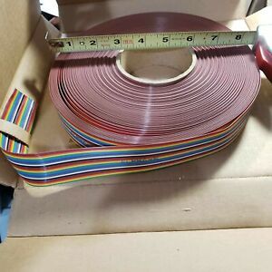 Alpha Flat Ribbon Cable, Multicolor, 25 Conductors, 