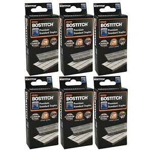 Stanley Bostitch Premium Standard Staples, 1/4&#034;, High Carbon Steel, 30,000/Pack