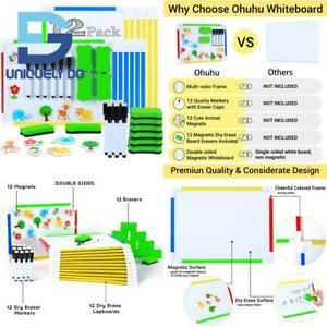 Double Sided Dry Erase Boards, Ohuhu 12 Pack 9 X 12 Inches Colored Frame Magneti