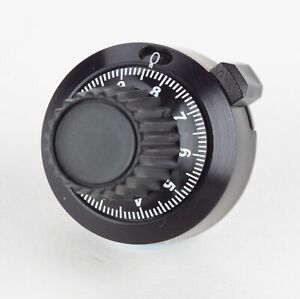 Counting Dial Kilo International 3412 black aluminum locking dial