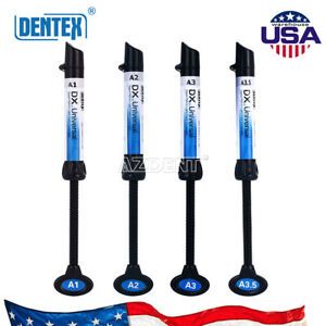 4pcs Dental Curing Light Universal Composite Resin Refill 4g/Syringe A1 2 3 3.5