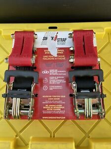 NEW SHOCK STRAP PRO TIE DOWNS 6000 Lb Break Strength 18 Foot Free Shipping
