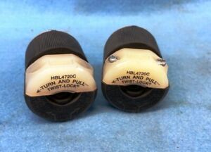 HUBBELL  HBL4720C LOCKING PLUG, 15A-125V  ** LOT OF 2 **