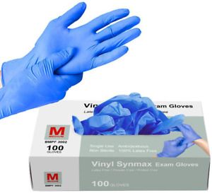 Disposable Gloves, 100Pcs Vinyl Gloves Non Sterile, Powder Free, Latex Free - Cl