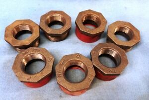 REDUCING HEX BUSHING, 2&#034; X 1-1/4&#034; ** LOT OF 7 **