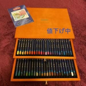 Derwent Watercolour Colored Pencil Inktens 48 Color Set Wood Box