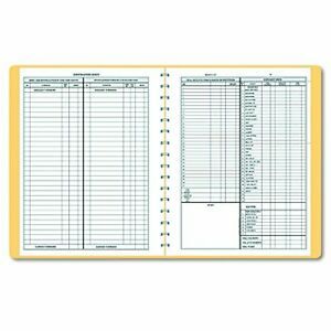 Dome 612 Monthly Bookkeeping Record with Tan Cover and 128 Pages 11 x 8-1/2