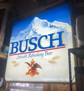 Beer Sign Anheuser Busch Rare Large 48 x 49 inch Outdoor Double sided Circa 1985