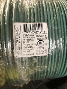 #12 thhn stranded wire 500. Green. Copper