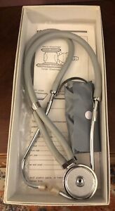SPRAGUE RAPPAPORT STETHOSCOPE Open Box Gray With Extra Earpieces, Etc