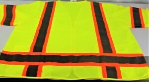 New GC-CL3HVMBL-2XL Glove Connection Hi Vis Vest XXL Class 3 Lime Mesh Back