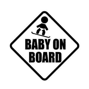 12x12 CM BABY AN BORD Auto Styling Warnung Decals Nette Cartoon Aufkleber auto