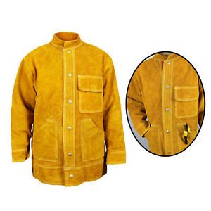 Summer Welding Jacket Shirts Flame Resistant Welder Leather Clothing