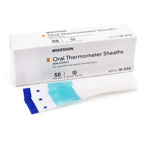 MCKESSON Oral Thermometer Sheath Medi-Pak Digital Thermometer (#18-D50, Sold Per