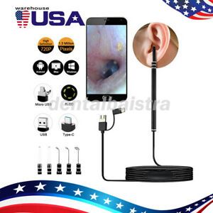 Digital LED Otoscope Ear Camera Scope Earwax Removal Ear Wax Cleaning Tools USA