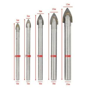 5Pcs 4-10mm Triangle Drill-Bit Set Kit For Drilling Glass Ceramic Plastic