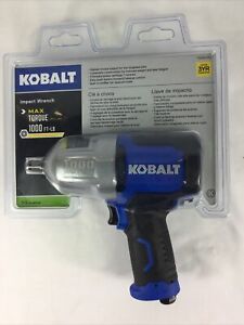 NEW Kobalt 1/2&#034; Drive Impact Wrench SGY-AIR236 #0840780 1000 Max Ft/LB