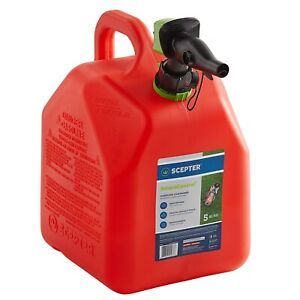 Scepter FR1G501 5 Gallon SmartControl Gasoline Can - Red / 4ct