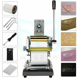 Digital Hot Foil Stamping Machine Leather PVC PU Card Embossing Bronzing 10x13CM