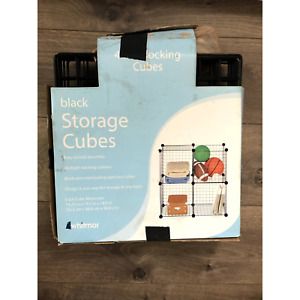 Black Wired Storage Cubes