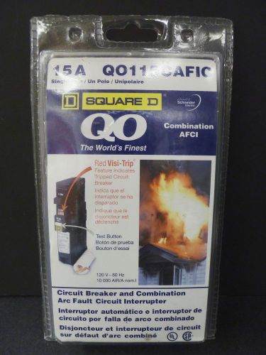 Square D QO Breaker Combination Arc Fault Circuit Interupter 15amp