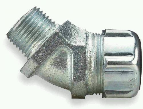 Lot of 4 thomas &amp; betts t&amp;b 3/4&#034; 45 degree flex conduit connector 5243 for sale