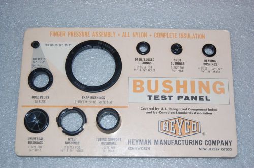 bushings test panel display bushing sizes electronics HEYCO