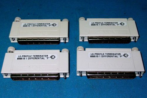 10PC LOT SCSI-3 DIFFERENTIAL TERMINATOR PLUG - 68PIN MALE 50SR - AMP PN 869515-1