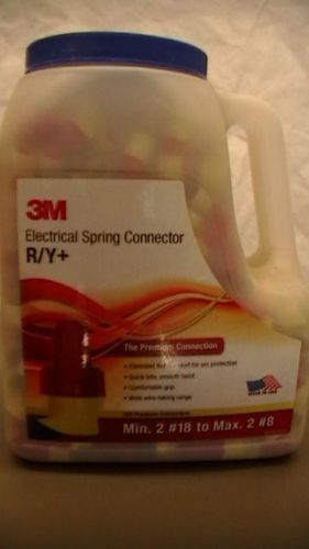 500 Count  Jug  3M Electrical Spring Connector  R/Y+