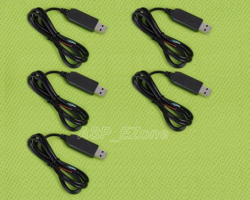 5pcs pl2303 usb/ttl/rs232 convert serial cable connector for sale
