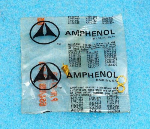 NEW SEALED AMPHENOL SMB Subminature RF MICROWAVE BULKHEAD Connector
