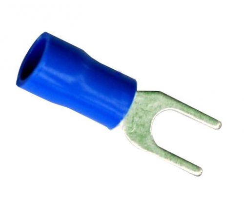 20pcs crimp spade wire connector fork terminal blue 4.3mm best us for sale