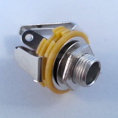 10 pcs 6.35mm 1/4&#034; mono chassis socket jack guitar amp panel - free shipping for sale