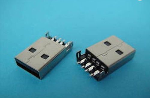 30pcs,usb 4 pin 4p male panel pcb connector plug smt,pk4 for sale