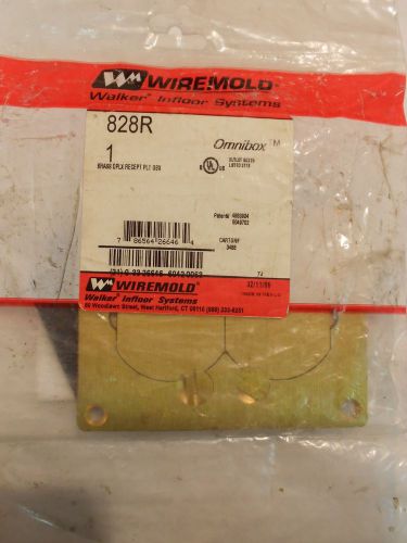 WireMold 828 R Brass dplex recept plt obx