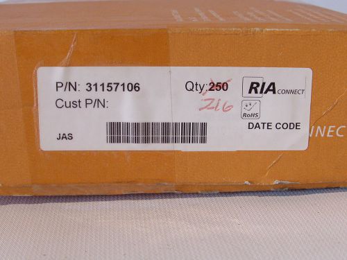 NEW 216x RIA CONNECT 311571 TERMINAL BLOCK CABLE MOUNT (R2-1-6)