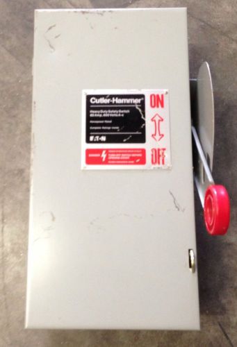 New Cutler Hammer 60 Amp 600 V 3P Non Fusible Disconnect Switch DH362FGK