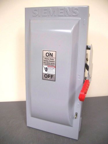 Siemens hnf363 100 amp heavy duty safety switch 600 volt 3 pole nema 1 non-fused for sale