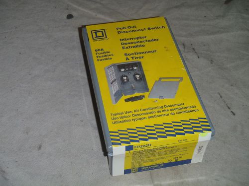 Square D FP222R Pull-Out  Disconnect Switch 60A Fusible