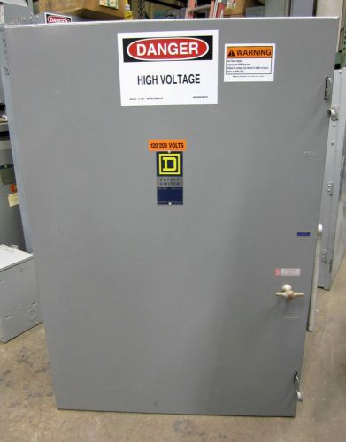 Square d 800 amp 240 volt fusible safety switch disconnect cat. no. h327n for sale