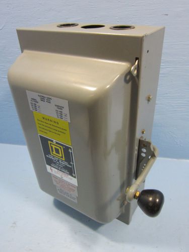 Square D 82253 Double Throw Safety Switch 100 Amp 240V Manual Transfer Switch E1