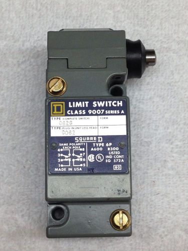 Square d class 9007 series a limit switch c62g. 9007c62g new for sale