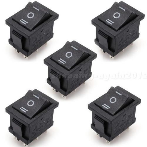5x 6pin dpdt on-off-on position snap boat rocker switch 6a/250v 10a/125v ac ai1g for sale