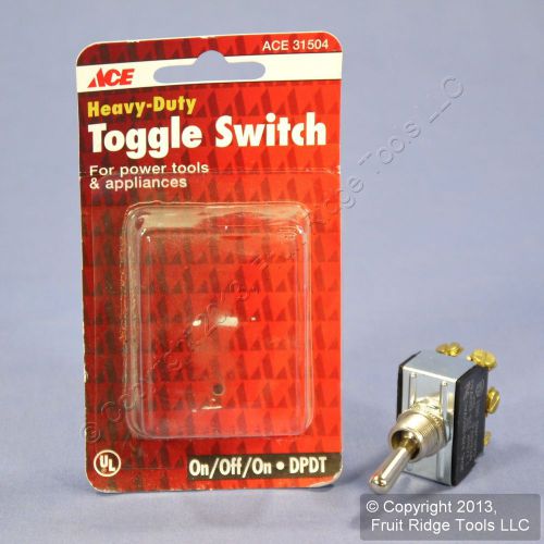 Ace dpdt heavy duty toggle switch on-off-on 15a-125v 10a-250v 3/4hp 31504 for sale