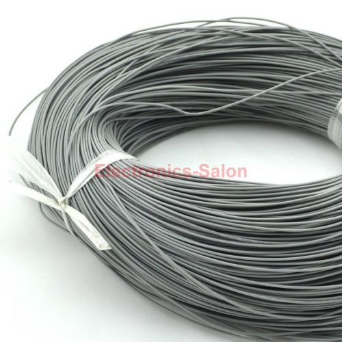 100M / 328FT Gray UL-1007 24AWG Hook-up Wire, Cable.