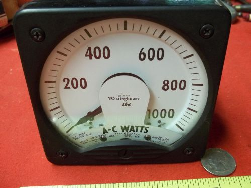 Westinghouse A-C Kilowatts Panel Board Meter Type KP-241 5A 120V 60HZ