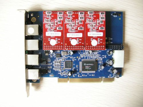AX400P PBX 3FXO TDM AX400p pbx card tdm 400p pci 400p aX400p Asterisk Card  PCI