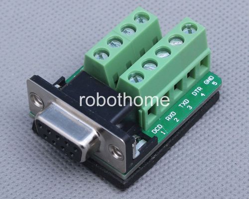 Db9-m2 db9 teeth type connector 9pin female adapter worthy rs232 to terminal for sale
