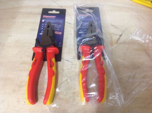 (2) Westward 3WY51 Linemans Pliers Insulated Diagonal Cutters  8&#034; 1000V. NEW