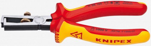 Knipex 11-08-160 6.3&#034; wire insulation strippers - insulated for sale